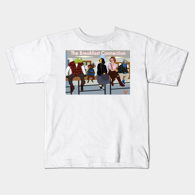 The Breakfast Connection Kids T-Shirt by AndrewValdezVisuals